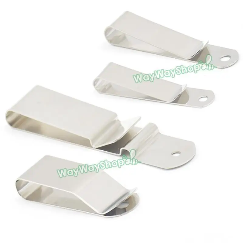 

10 Pcs Belt Clip Leather Craft Clasp Spring Holster Hook Buckle Keyring Universal 44mm 52mm 63mm 90mm Clothes