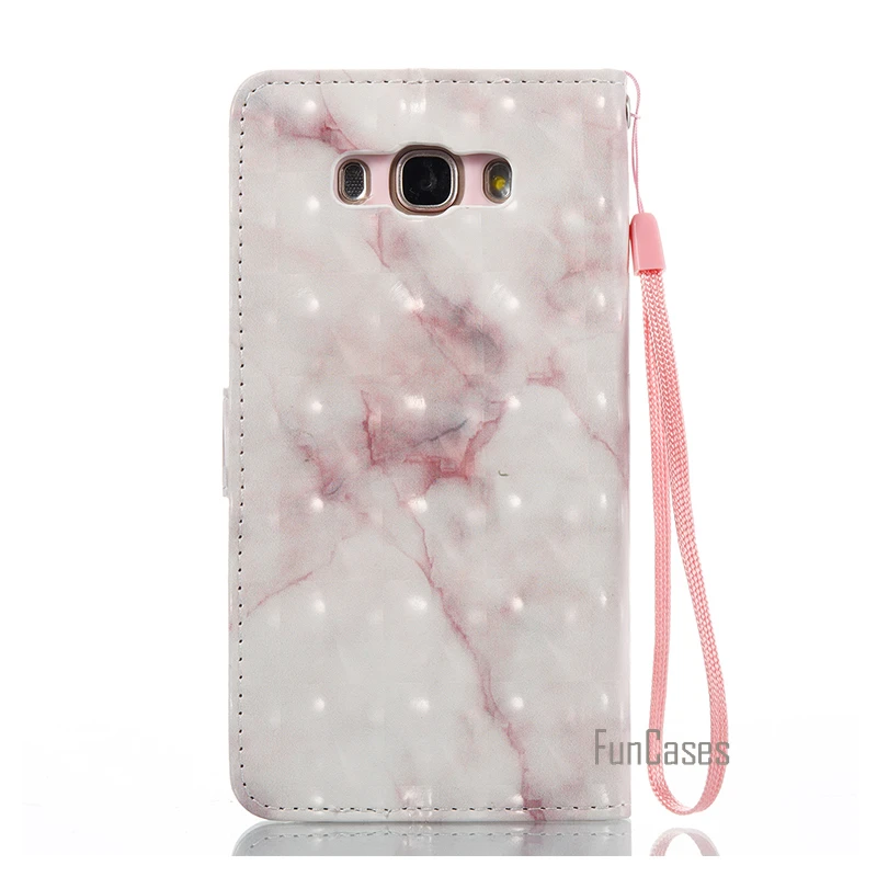 Leather Wallet Flip Marble Case For Samsung Galaxy J7 2016 Phone Cover Accessory For sansung samsun sumsung sumsang