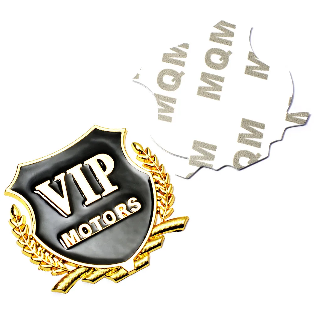 Стайлинга автомобилей 3D металлический знак Стикеры VIP MOTORS эмблемы мото наклейки