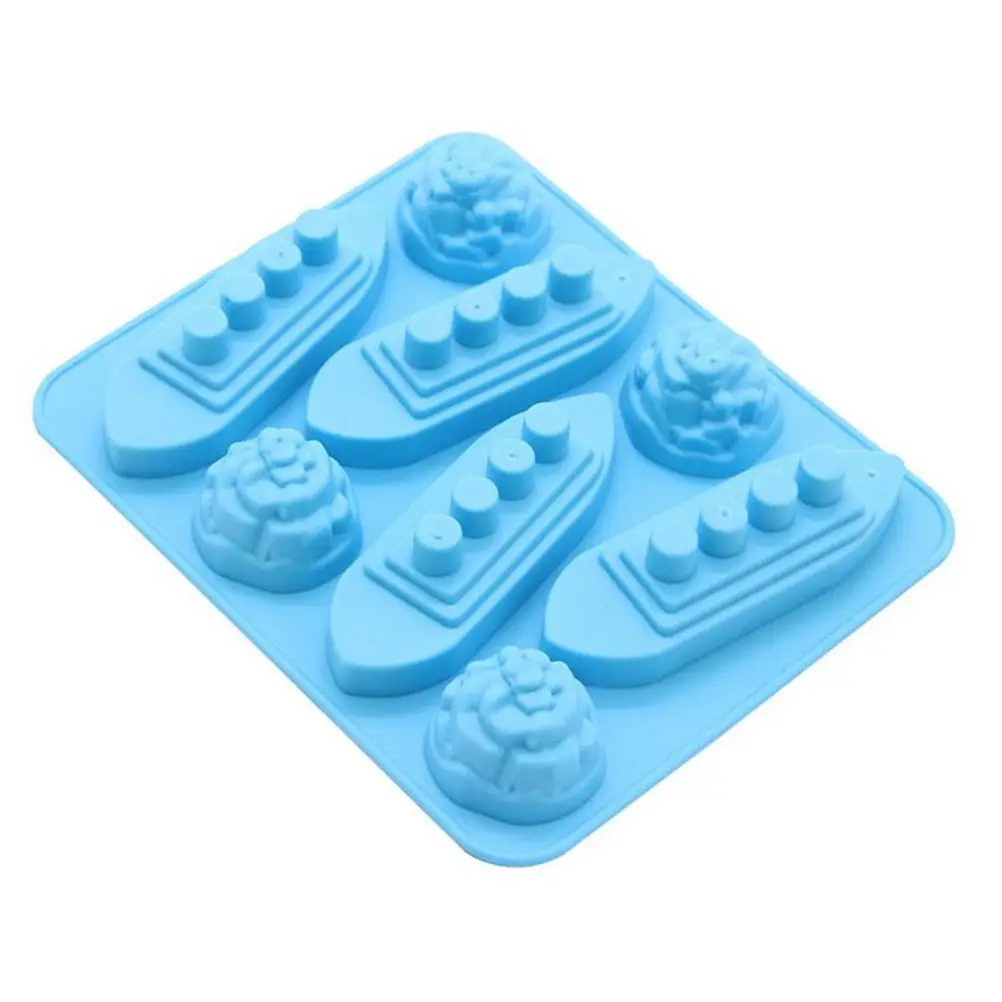 Titanic Shaped Ice Cube Mold Silicone Trays Ice Patterns Boat Iceberg
