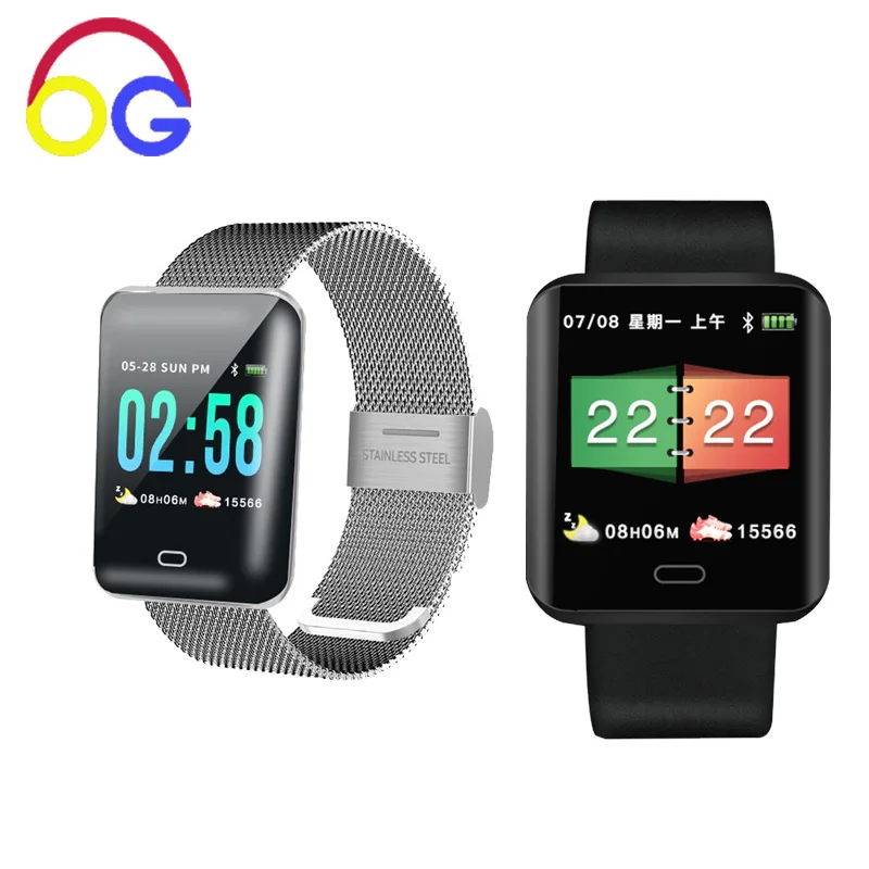 smart bison smart watch b8 black