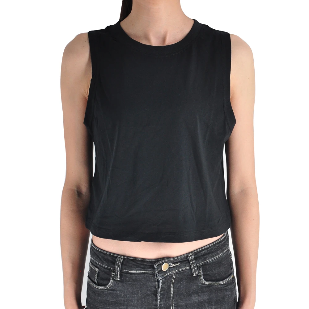 Black Women's Popular Rock Band Cropped Tank Top 90S Ladies Summer