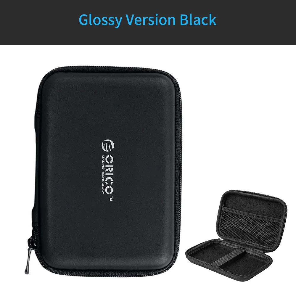 ORICO 2,5 HDD дюймовый жесткий диск сумка Proctect Мини Размер ноутбук USB чехол внешний жесткий футляр для дисков сумка для WD Seagate/samsung SSD Box - Цвет: PHB Black