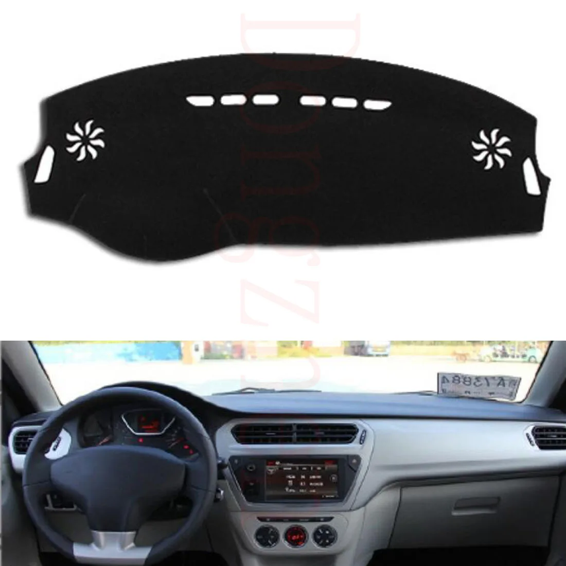 

Dongzhen Fit For Citroen Elysee 2014-2016 Car Dashboard Cover Avoid Light Pad Instrument Platform Dash Board Cover