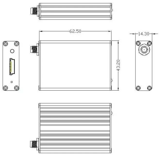 10.  Mechanical dimension