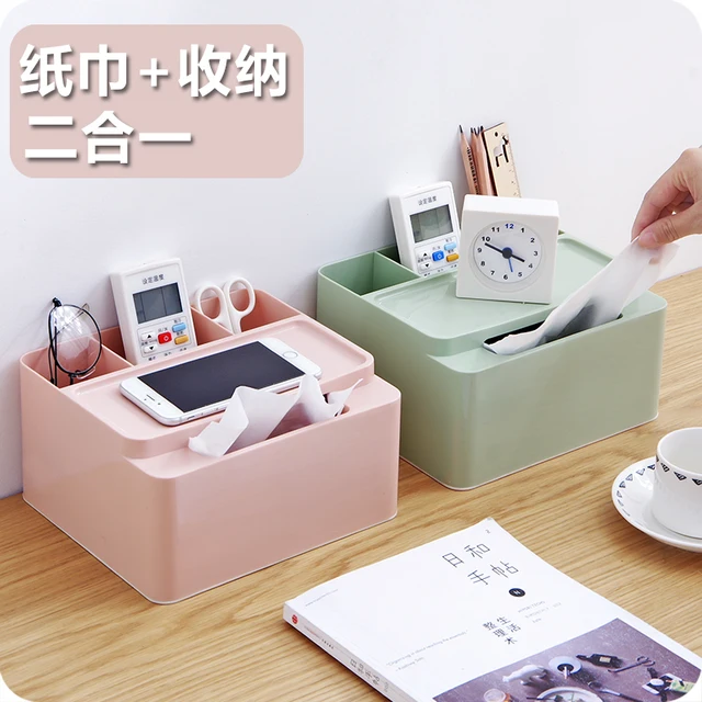 1pc Desktop Large Tissue Box Home Coffee Table Tray Remote Control 1pc Desktop Large Tissue Box Home Coffee Table Tray Remote Control Napkin Storage