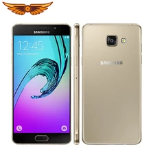 samsung Galaxy A5() A5100 A510F разблокированный 5,2 дюймов 2 Гб ОЗУ 16 Гб ПЗУ Восьмиядерный 13,0 МП камера Android 5,1 мобильный телефон