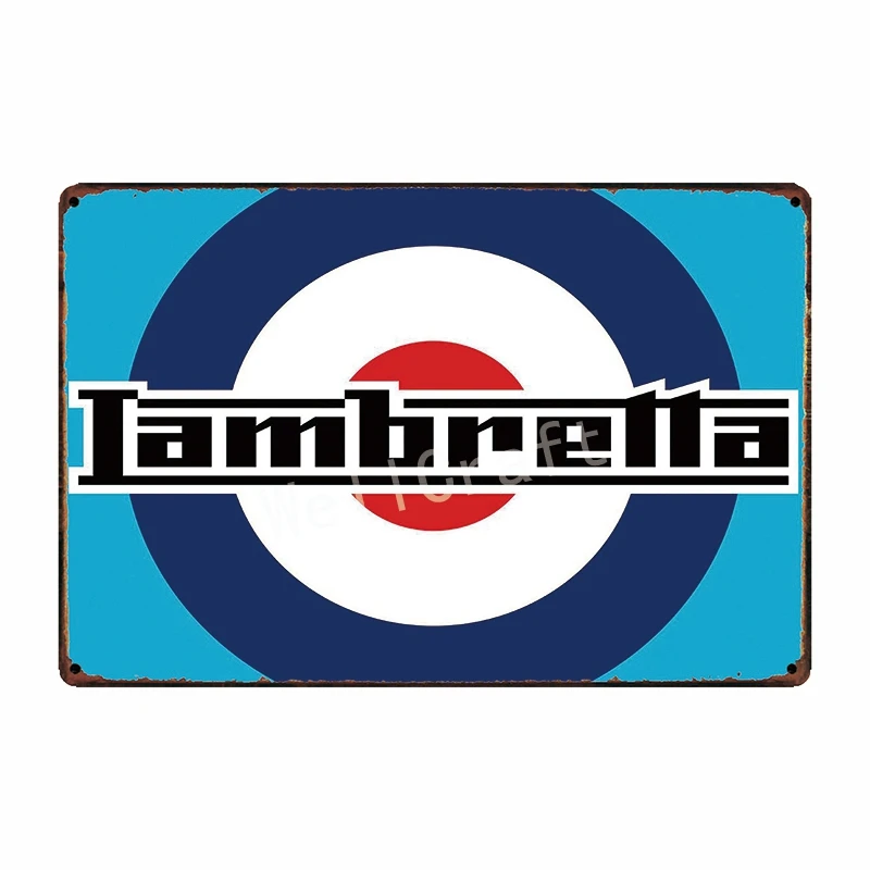 [WellCraft] Lambretta двигательные металлические знаки для дома, отеля, настенные таблички, железная живопись, клубный магазин, классический винтажный декор, 20*30 см FG-204 - Цвет: WA 1747