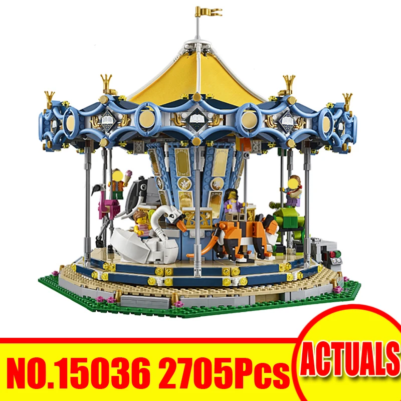

15036 2705Pcs Lepin City Creator Carousel Model Building Kit Blocks Bricks Figures Set Educational Kid Toy Gift Compatible 10257