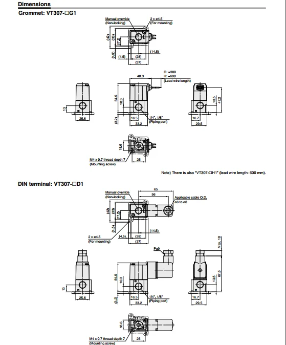 VT307V-5G-02 VT307V-5G1-02 VT307-6G1-01 VT307V-5D1-01 аутентичный SMC вакуумный электромагнитный клапан