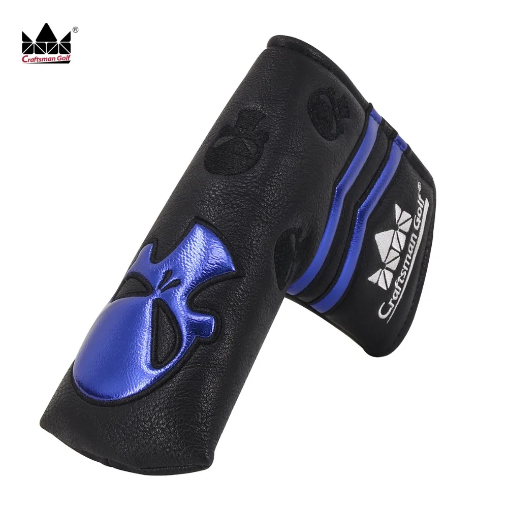 

Craftsman Putter Cover Blade Ping with Magnetic Closure Skull Embroidery Putter Cover Sports Waterproof Free Shipping