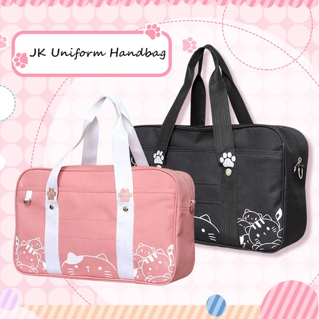 Anese Style Jk Uniform Cosplay Handbag Women Fashion Kawaii Cat Anese Style Jk Uniform Cosplay Handbag Women Fashion Kawaii Cat Crossbody Bag Anime School Shoulder