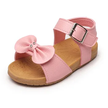 

Summer Child Sandals Kids Baby Shoes Infant Sandals Children Casual Shoes With Bow Kids Princess Shoes Soft Slip-Resistant