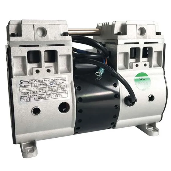 MS 140V / 140H 220v Oil free piston vacuum pump beauty medical silent