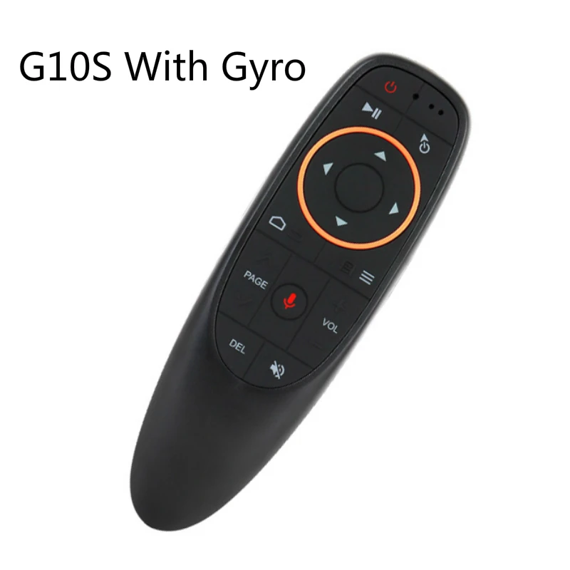 G10s/G10 Голосовое управление Fly Air mouse 2,4 ГГц помощник голосового пульта дистанционного управления воздушная мышь для Android tv Box для игры с гироскопом - Цвет: With Gyro