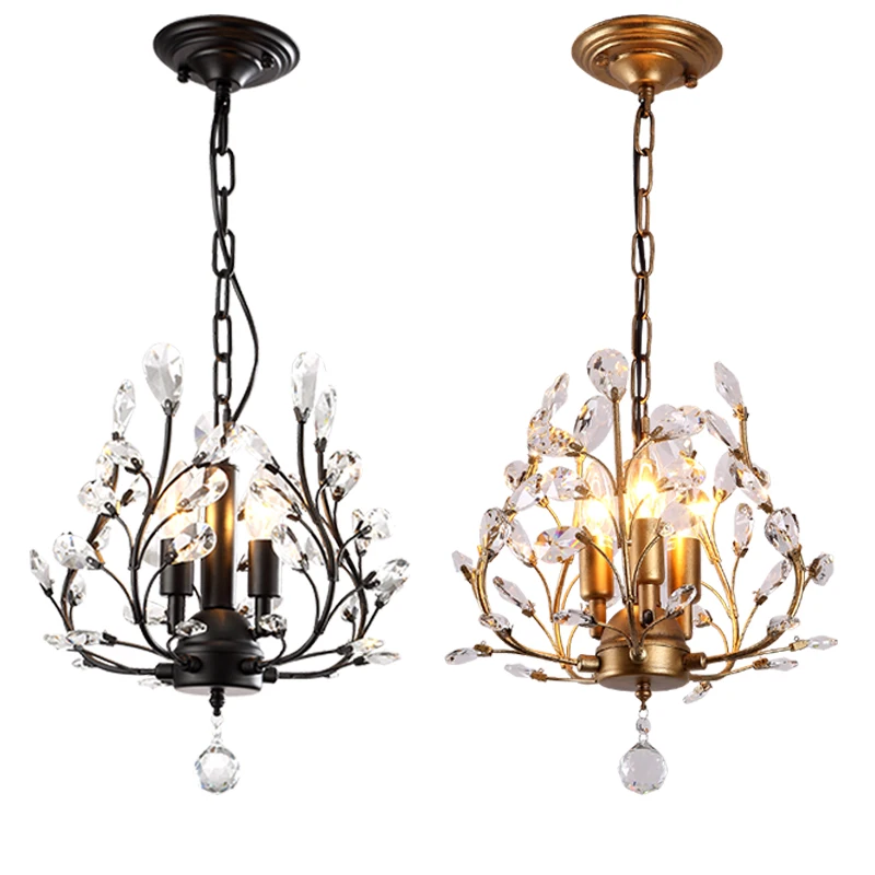 Modern Crystal pendant lamp Beautiful iron Creative ...