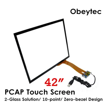 

Obeytec 42" Wide Capacitive Touch Screen, 16:9, 10 Touch Points, PCAP Touch panel, Driver free, Support Customized