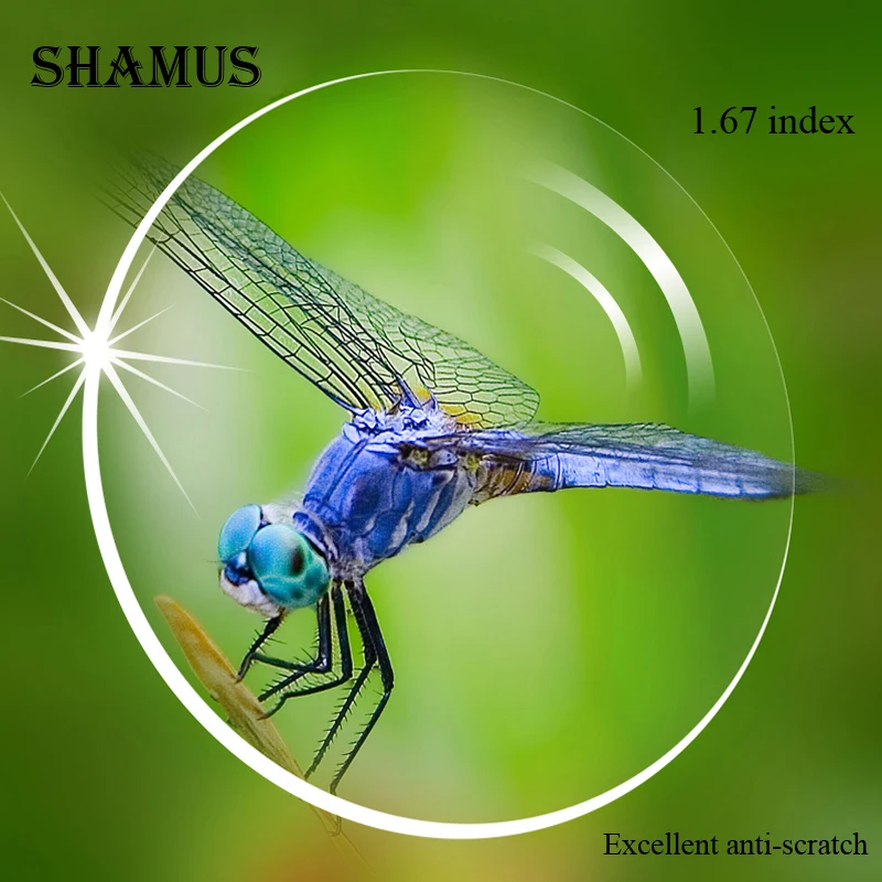 Асферические индивидуальные линзы SHAMUS 1 67 SPH 0 800 антирадиационные очки с защитой