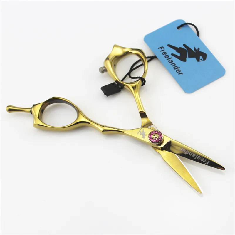 Freelander 4/5 дюймов золотые маленькие ножницы Liu стрижка и ремонт бровей Резка истончение ножницы для волос Professional высокое качество