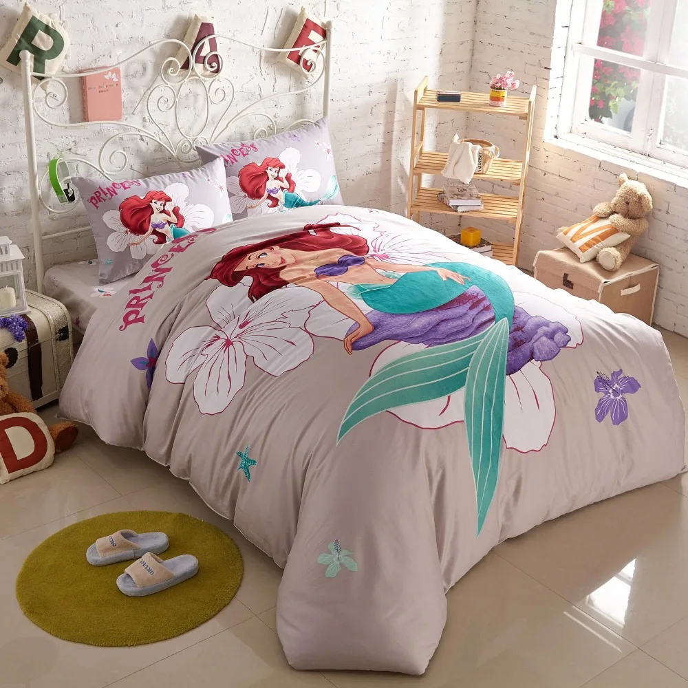 

Mermaid Bedding Set Duvet Covers Single Twin Size Bedroom Decoration Boy Children's Babies Bed