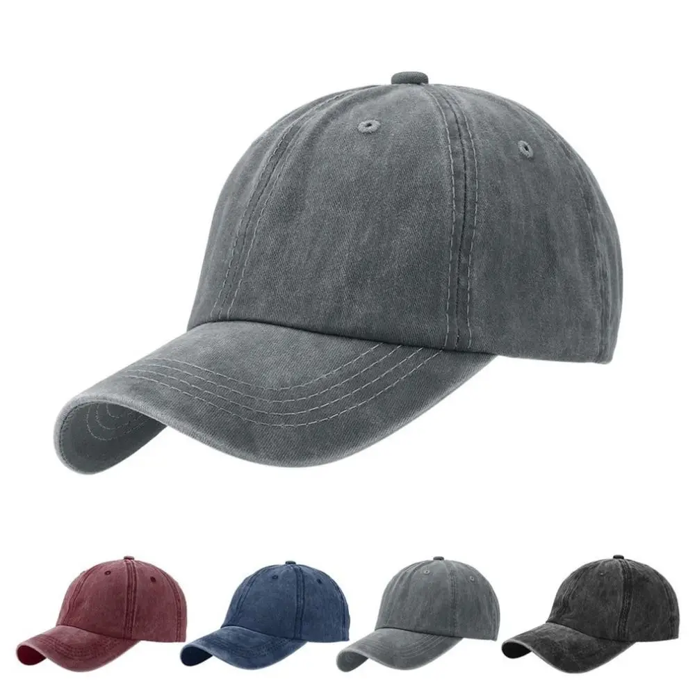 Бейсболка Мужская Регулируемая Кепка Повседневная шапки для отдыха сплошной цвет Мода Snapback шапка на лето и осень