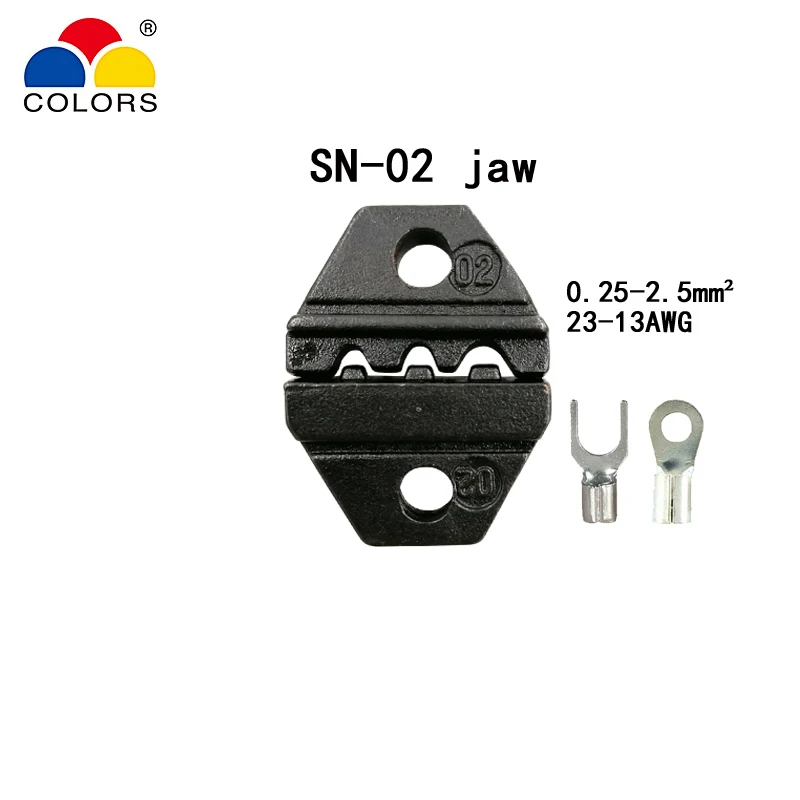 Цвета SN-02 обжимные плоскогубцы Европейский Стиль Клеммный Зажим саморегулируемая Емкость 0,25-2.5mm2 24-14AWG ручные инструменты