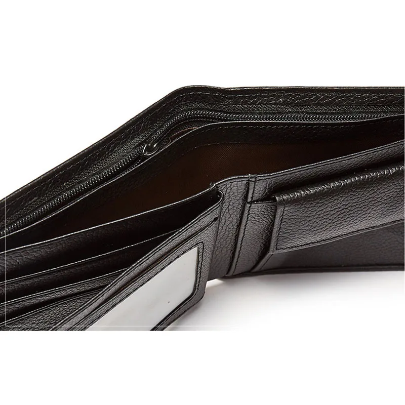 Genuine Leather Men Wallets Brand High Quality Design Wallets with Coin Pocket Purses Gift For Men Card Holder Bifold Male Purse Genuine Leather Men Wallets Brand High Quality Design Wallets with Coin Pocket Purses Gift For Men Card Holder Bifold Male Purse