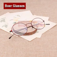 Для женщин ретро Овальный металлический полный обод глаз очки рамки тонкий храм рецепт RX 31363