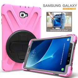 Для Samsung Galaxy Tab A 10,1 2016 T580 t585 SM-T580 SM-T585 дети Безопасный противоударный Heavy Duty Силикон + PC Kickstand чехол