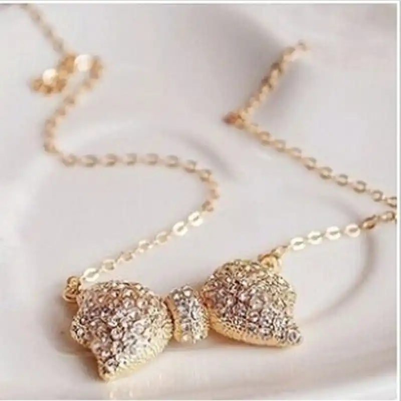 Женская цепочка с кулоном бабочкой 4ND127|chain pendant|sweater chainnecklace long |