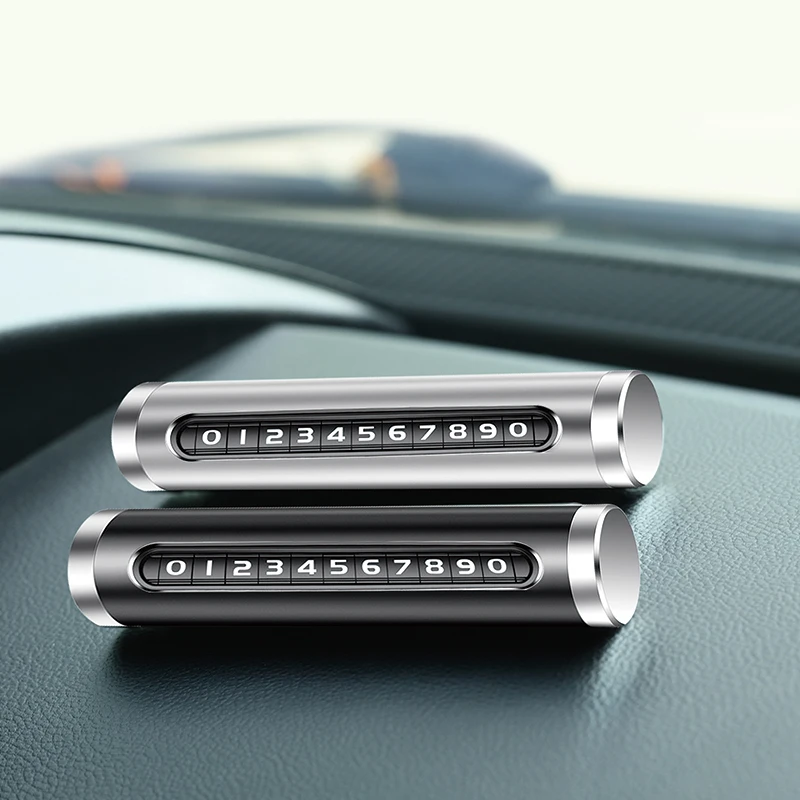 

Car temporary parking card hide car phone number frame shifter protector Concealed switch parking rotating style Auto accessory