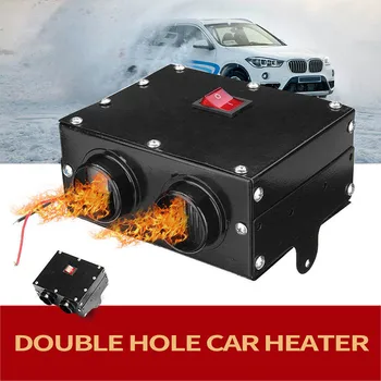 

400W 12V/24V Car Heater Car Glass Defroster Window Heater for Winter Auto Air Outlet 2 Warm Dryer in Car Interior Accessories