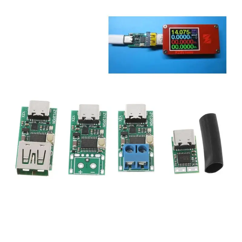 

Type-C USB Fast Charging Decoy Detector Trigger Poll Mudule PD 5A 9V/12V/15V/20V Automatic Test