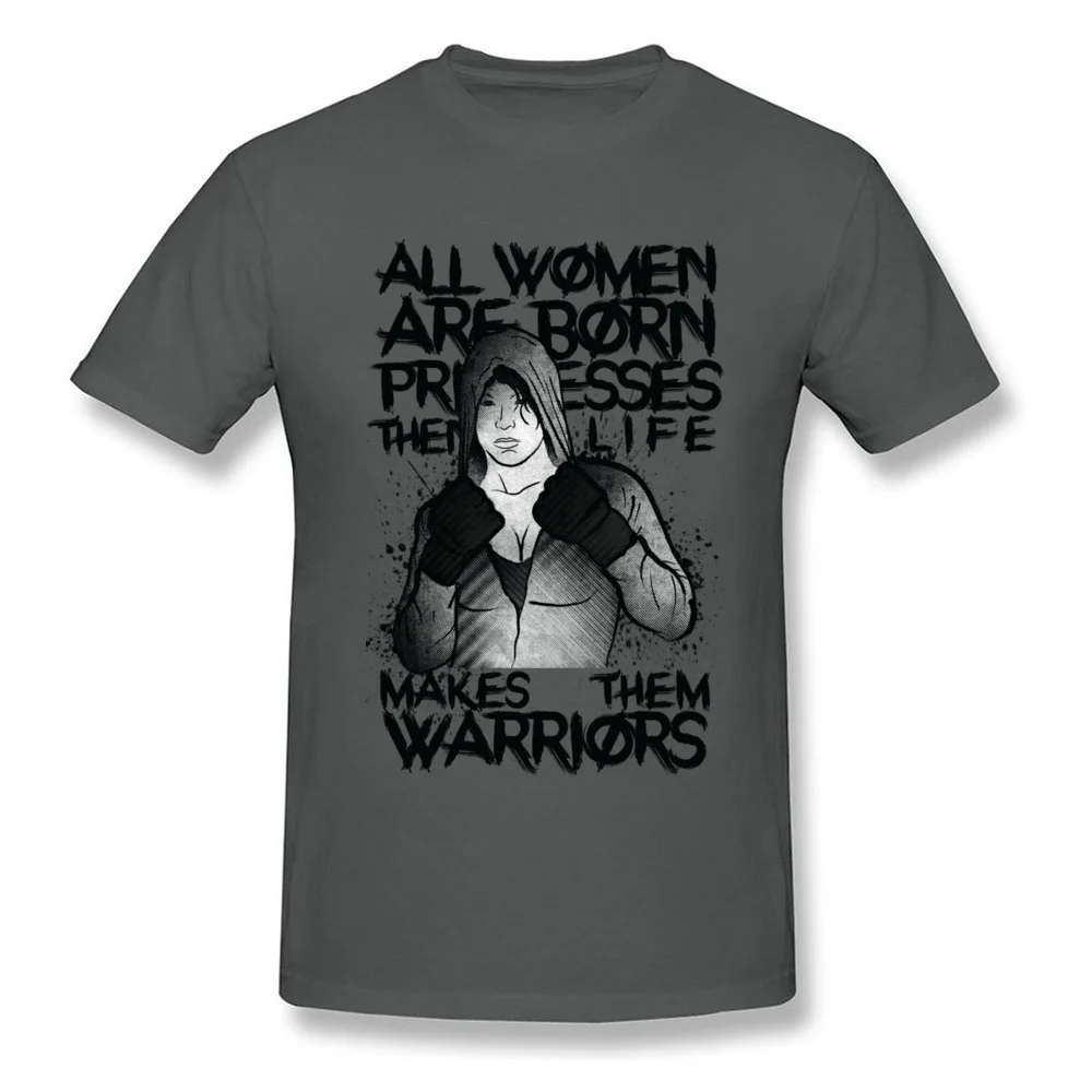 MMA Female Fighter T-shirts Design Short Sleeve Designer Round Collar 100% Cotton Fabric Tees Tee Shirt for Men Summer/Fall MMA Female Fighter carbon