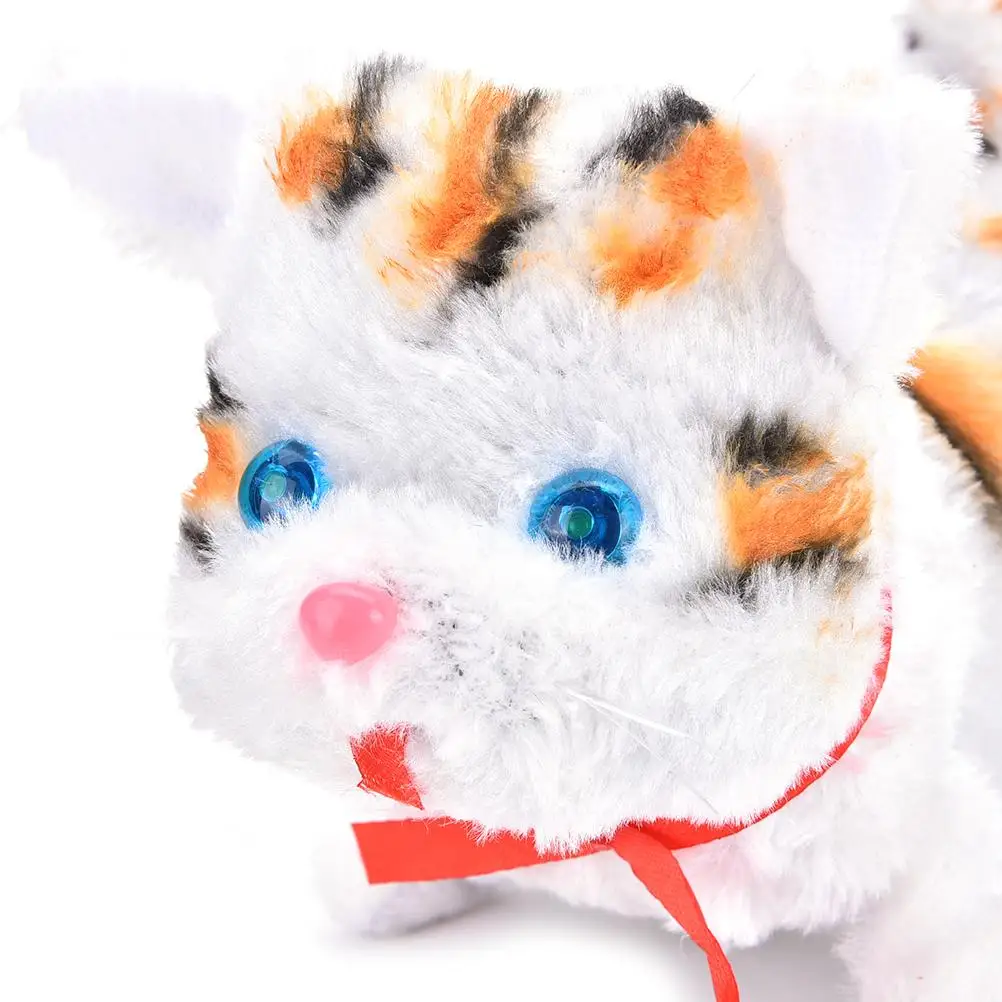 2018 Новый 1 шт. Забавный Электрический Кот звук прогулки милый плюш для детей, для ребенка, Обучающие игрушки лучшие подарки для детей