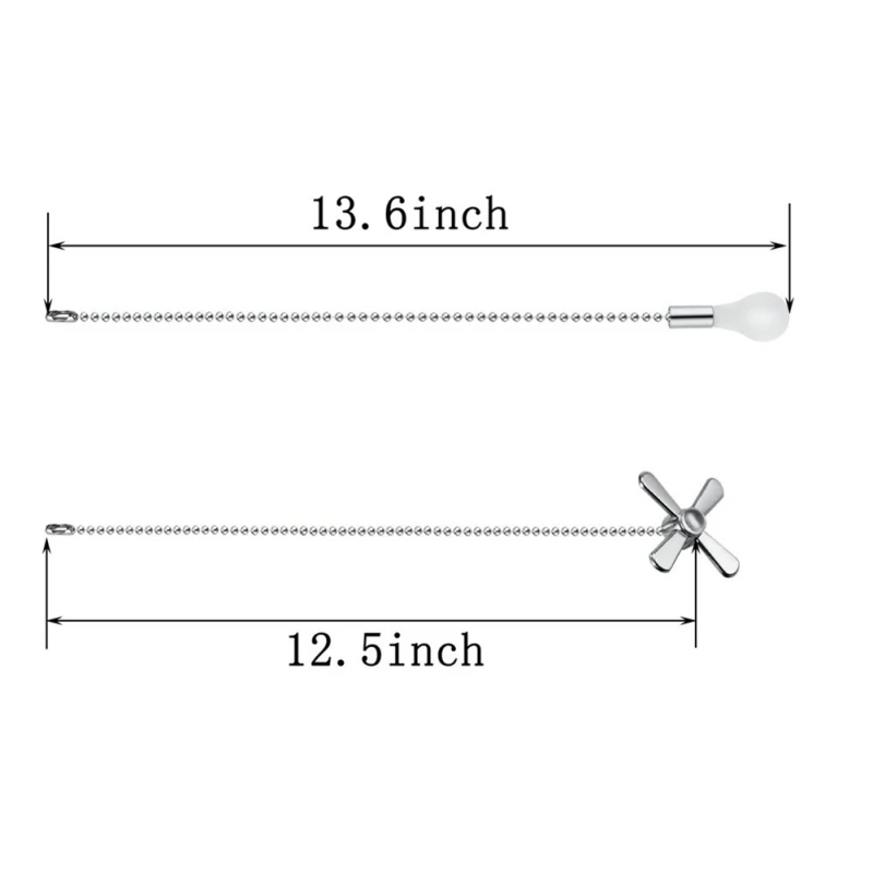 Металлическое освещение потолочный вентилятор аксессуары в форме лампочки расширение на цепочке для фанатов-форма d удлинитель цепи