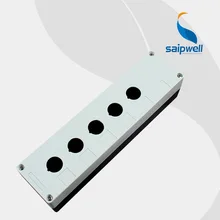 ABS Водонепроницаемый переключатель коробке 5 отверстий Кнопка коробка 180*80*70 мм