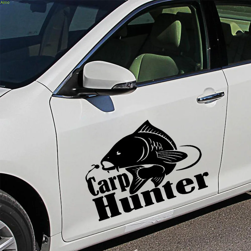 

Car-styling carp hunter Stickers On The Car Vinyl Car Sticker 3D Car Styling