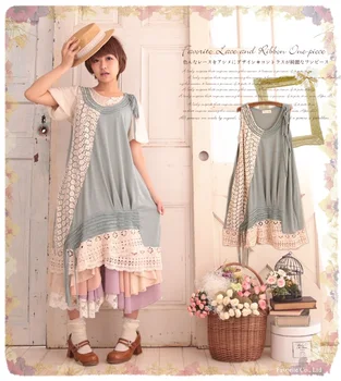 

vintage lolita ruffles tunique saida de praia robe dentelle cotton robe courte jurken maxi floral knitted tunique femme dress