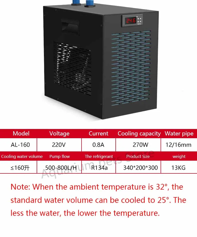 220 В большой охладитель аквариума, охладитель аквариума, оборудование для охлаждения аквариума, домашний бесшумный автоматический компрессор с контролем температуры