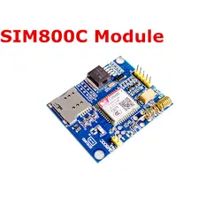 Быстрая Бесплатная Доставка 2 шт. SIM800C модуль GSM/GPRS SMS Поддержка данных Bluetooth TTS DTMF макетная плата замена SIM900A демонстрационная плата