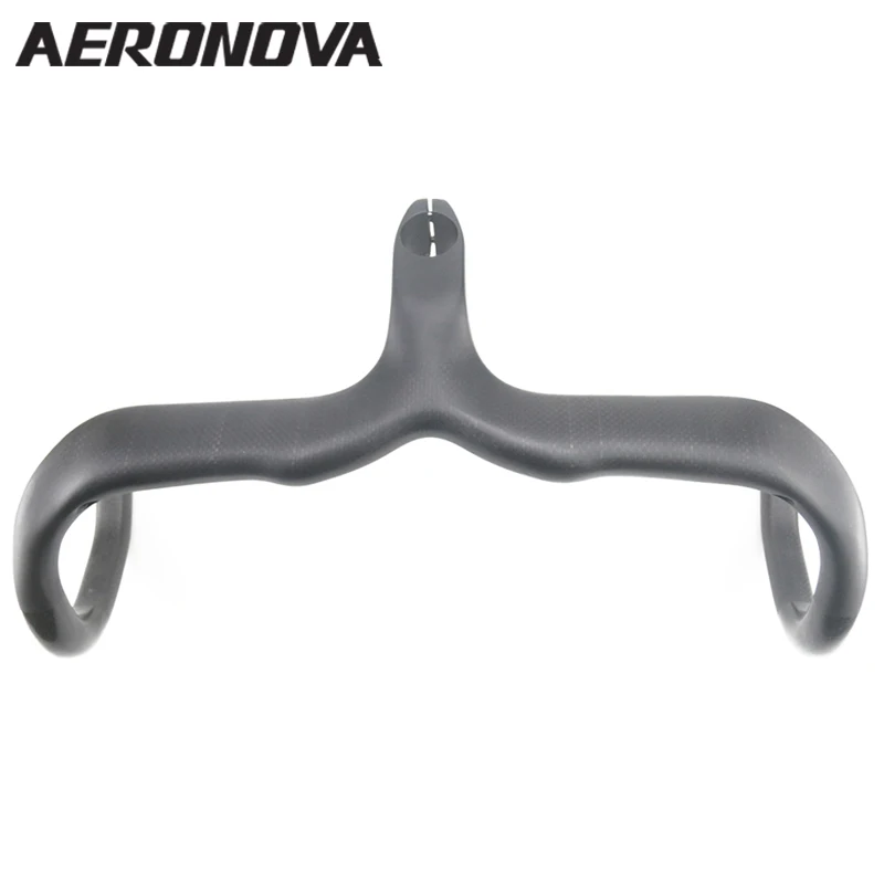 Bent Bar Carbon Road Bicycle Handlebars 3K AERONOV...