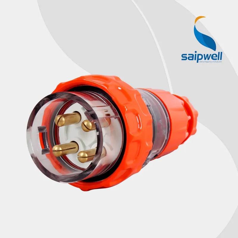 

SAIPWELL 2014 New Hot Sale Waterproof Industrial Plug Socket 4Pin 32A 56P432