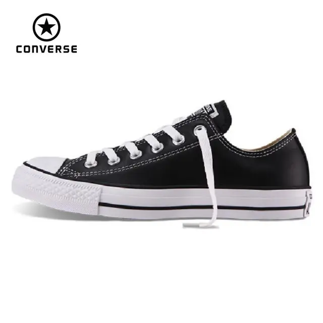 100 original Converse all star Chuck Taylor pu leather canvas shoes