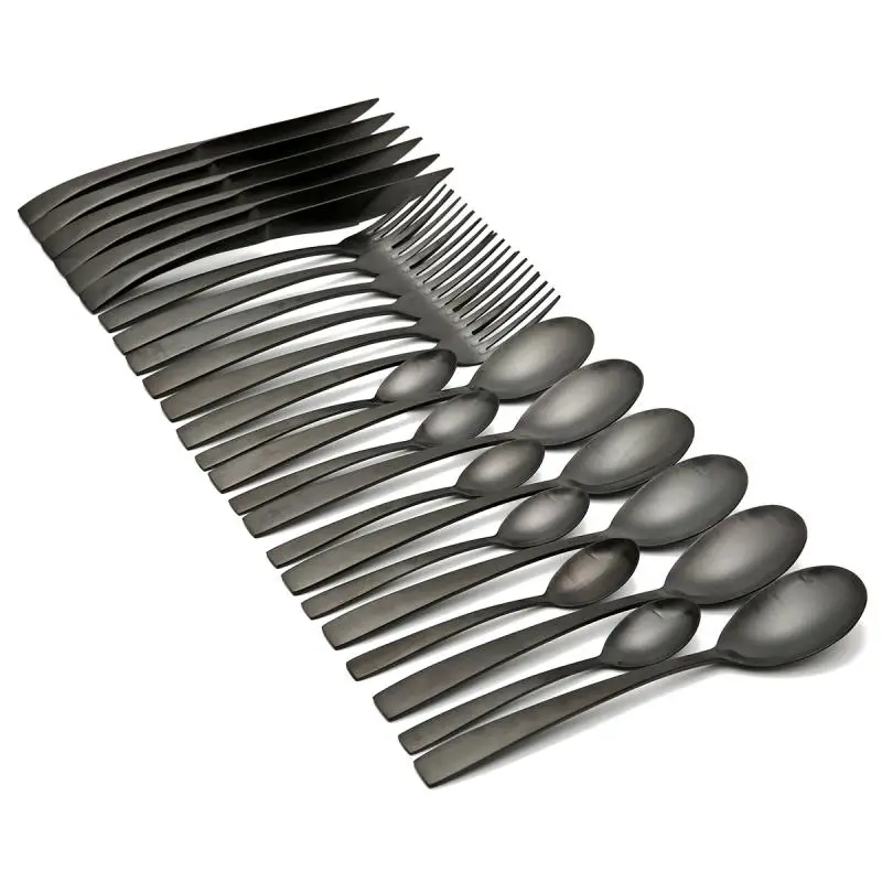 KCASA KC-ST003 High-end Stainless Steel 24 Pieces Flatware Set Dinnerware Set