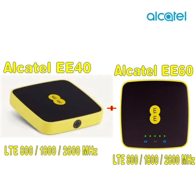 2 шт. Alcatel ee60 + ee40 150 Мбит/с Портативный 4 г LTE Wi-Fi Hotspot модем