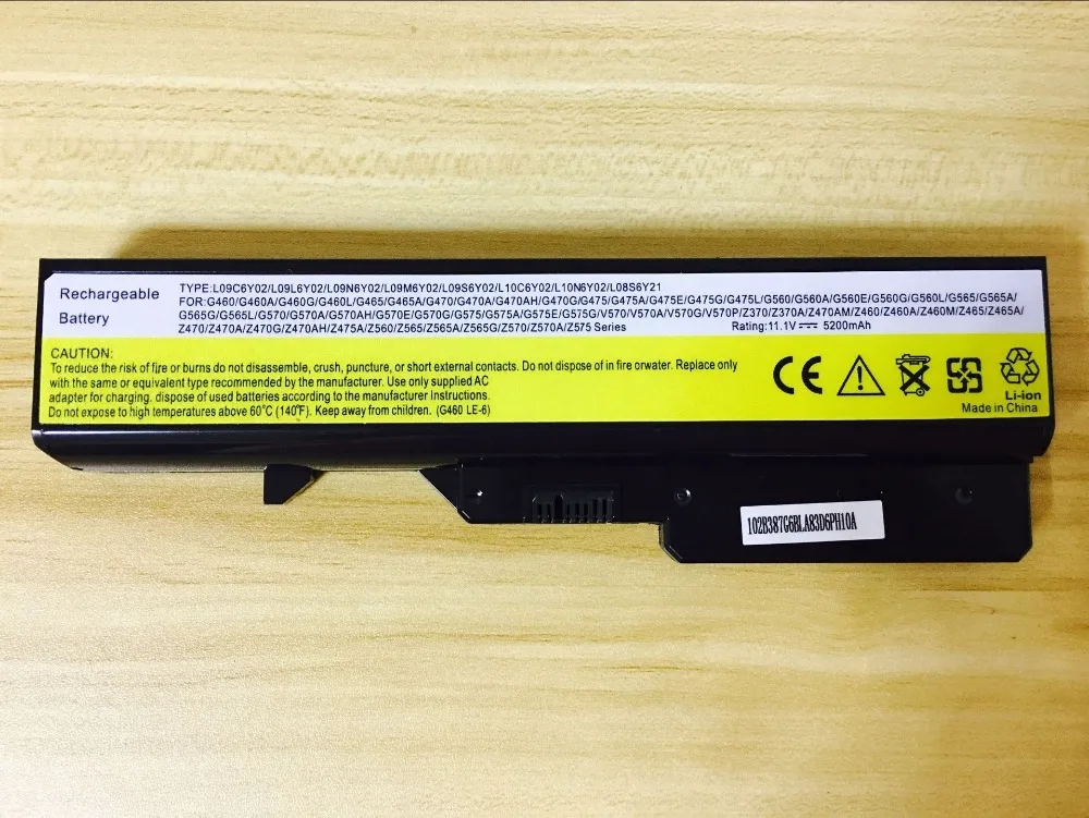 

new laptop battery for LENOVO Z360 Z370 Z460 Z465 Z470 Z475 Z560 Z565 Z570 Z575 seriesL10P6F21 L10 5200MAH
