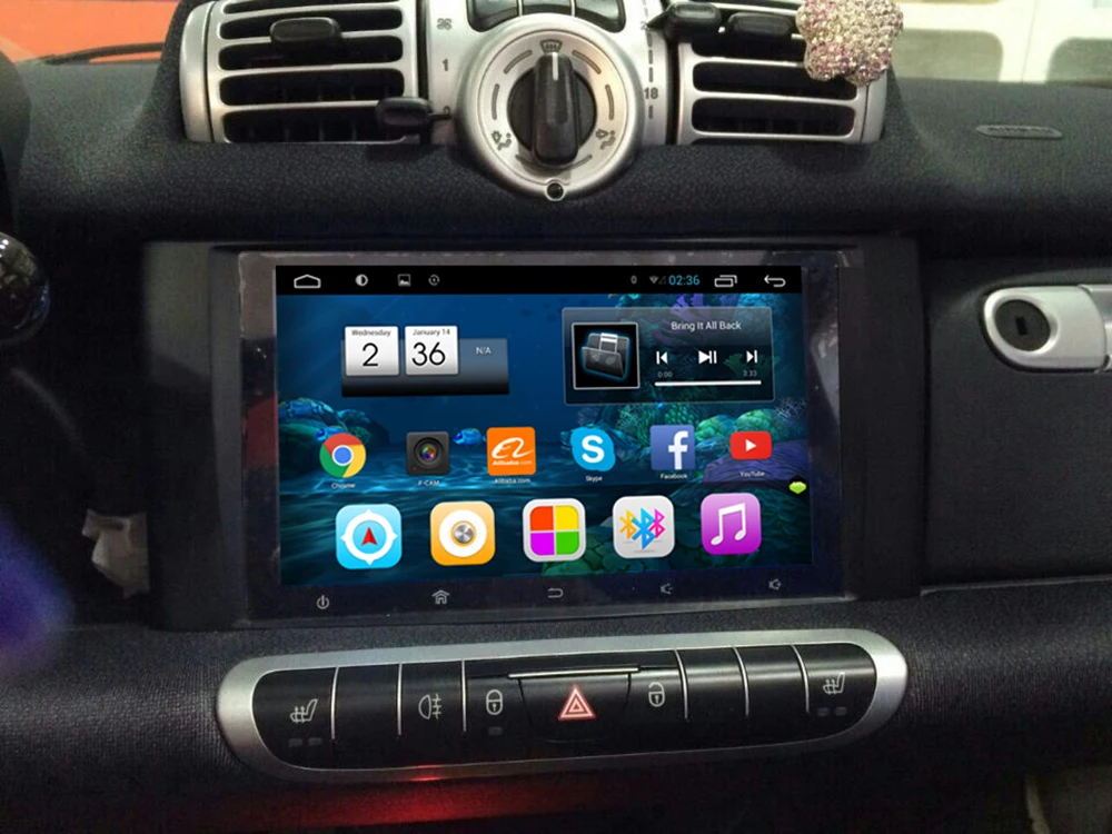 Perfect Aoluoya IPS RAM 2GB+32GB Android 7.1 CAR DVD GPS Player For Mercedes Benz Smart 2010 2011 2012 2013 2014 2015 Radio multimedia 0
