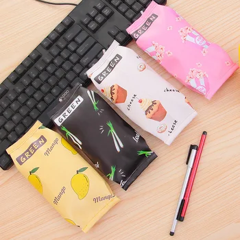 

Free ship!1lot=12pc!Fashion Biscuits cute fashion pen bag / pencil bag / creative stationery cosmetic storage bag