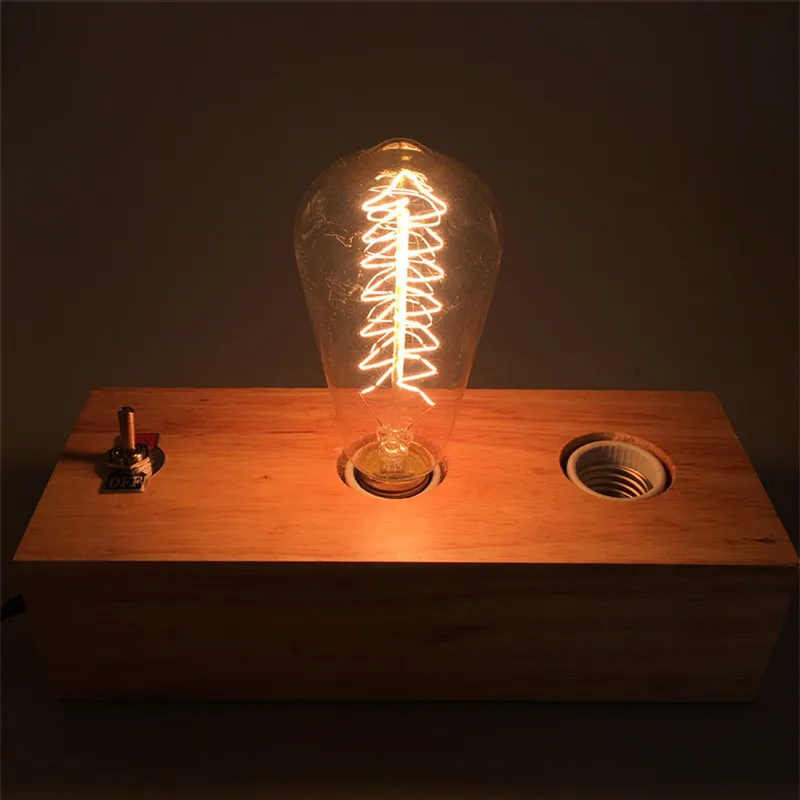 4PCS Retro ST64 Christmas Tree Edison light E27 40W 110V/220V Carbon